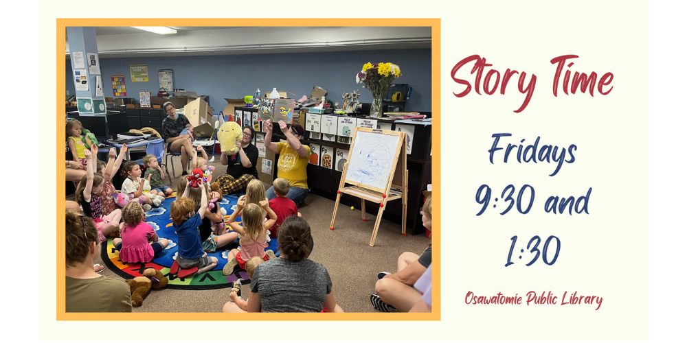 Story Times Fridays 9:30 and 1:30