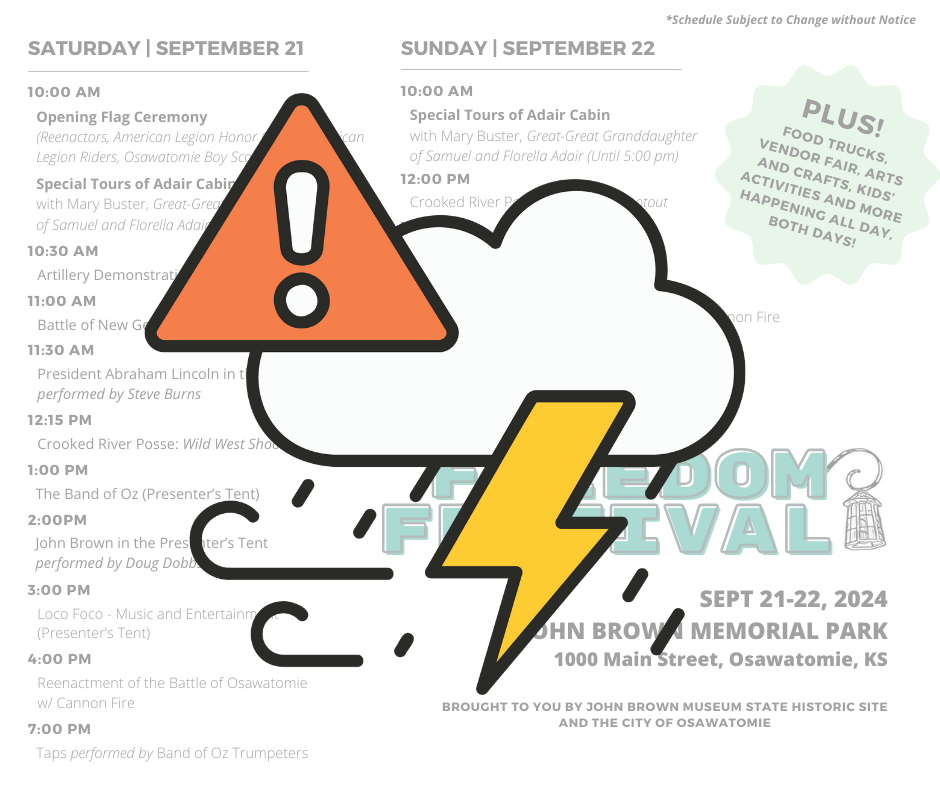 sunday freedom festival canceled