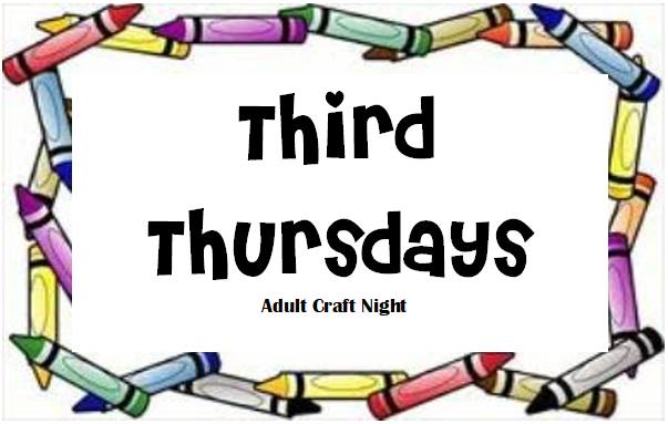 Adult Craft Night, Thursdays. Decorative image