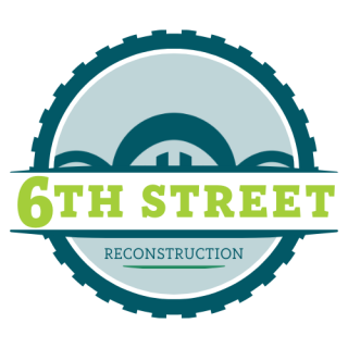 6th street reconstruction project logo