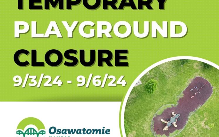 Temporary Playground Closure Notice graphic