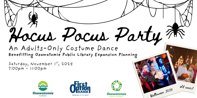 hocus pocus party fundraiser flyer library planning expansion project halloween costume dance